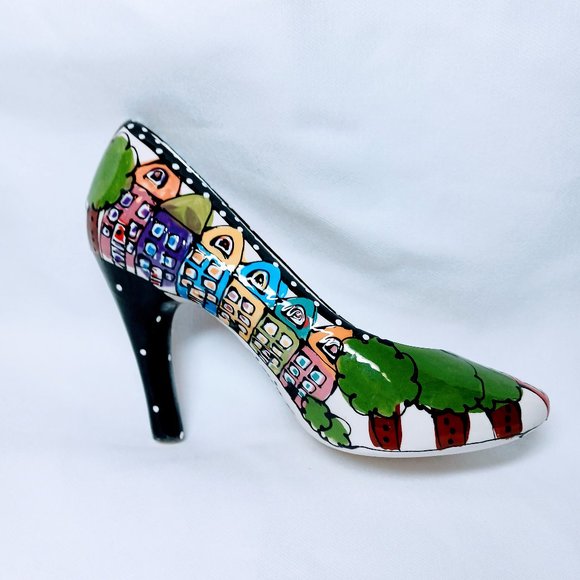 Vintage Robin Sterling Ceramic High Heel Pump Shoe - Picture 2 of 7